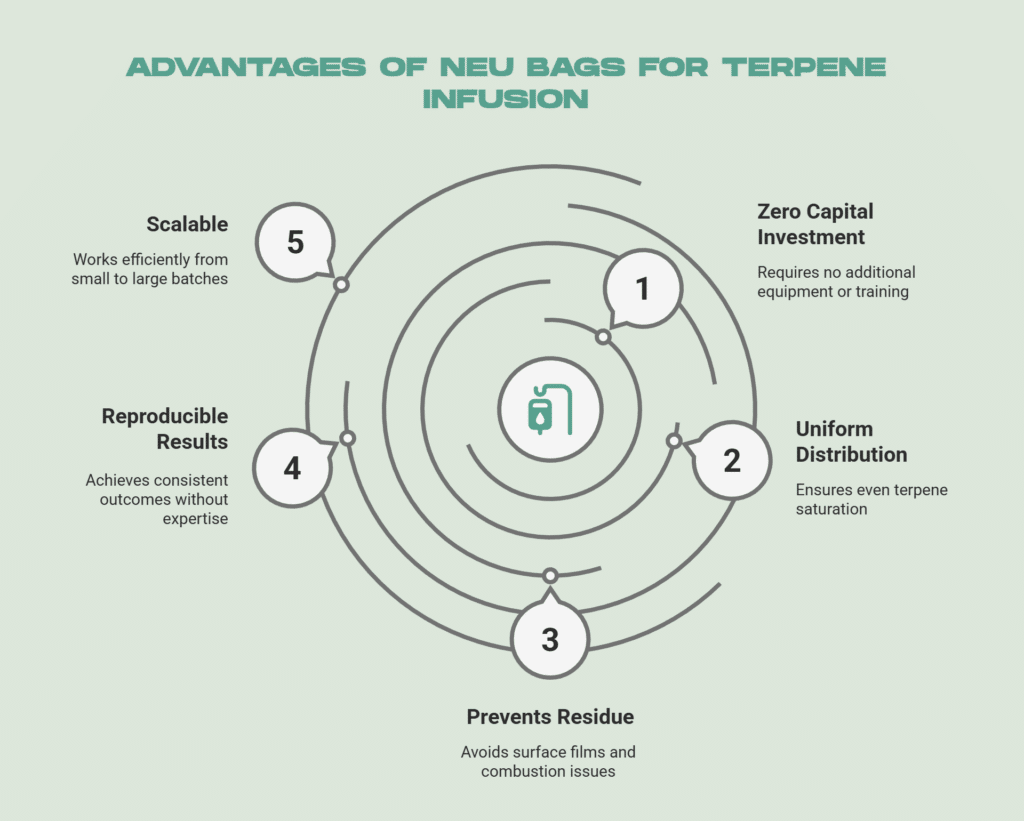 Why NEU Bags Are the Superior Method of Terpene Infusion - visual selection