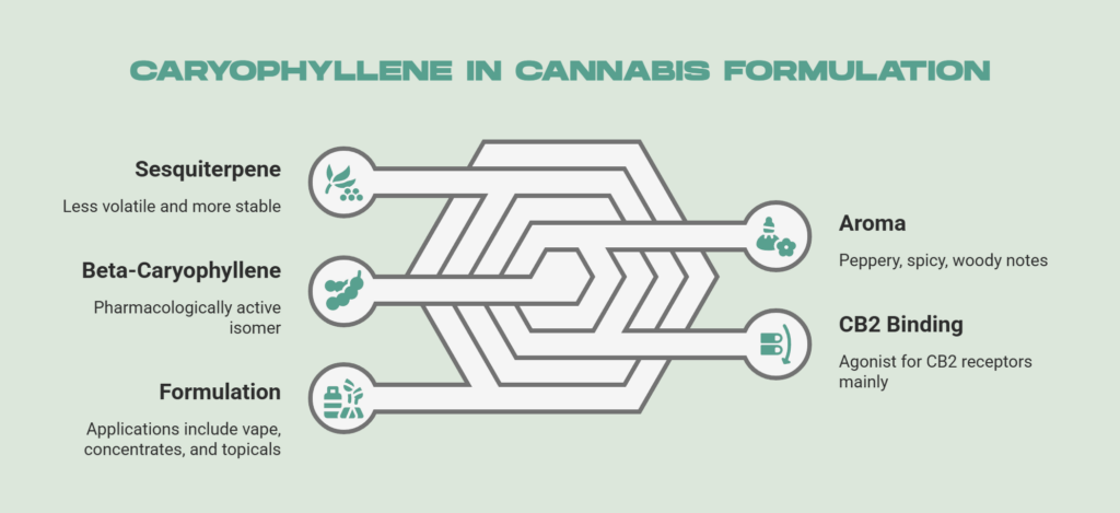 Caryophyllene in Cannabis Formulations